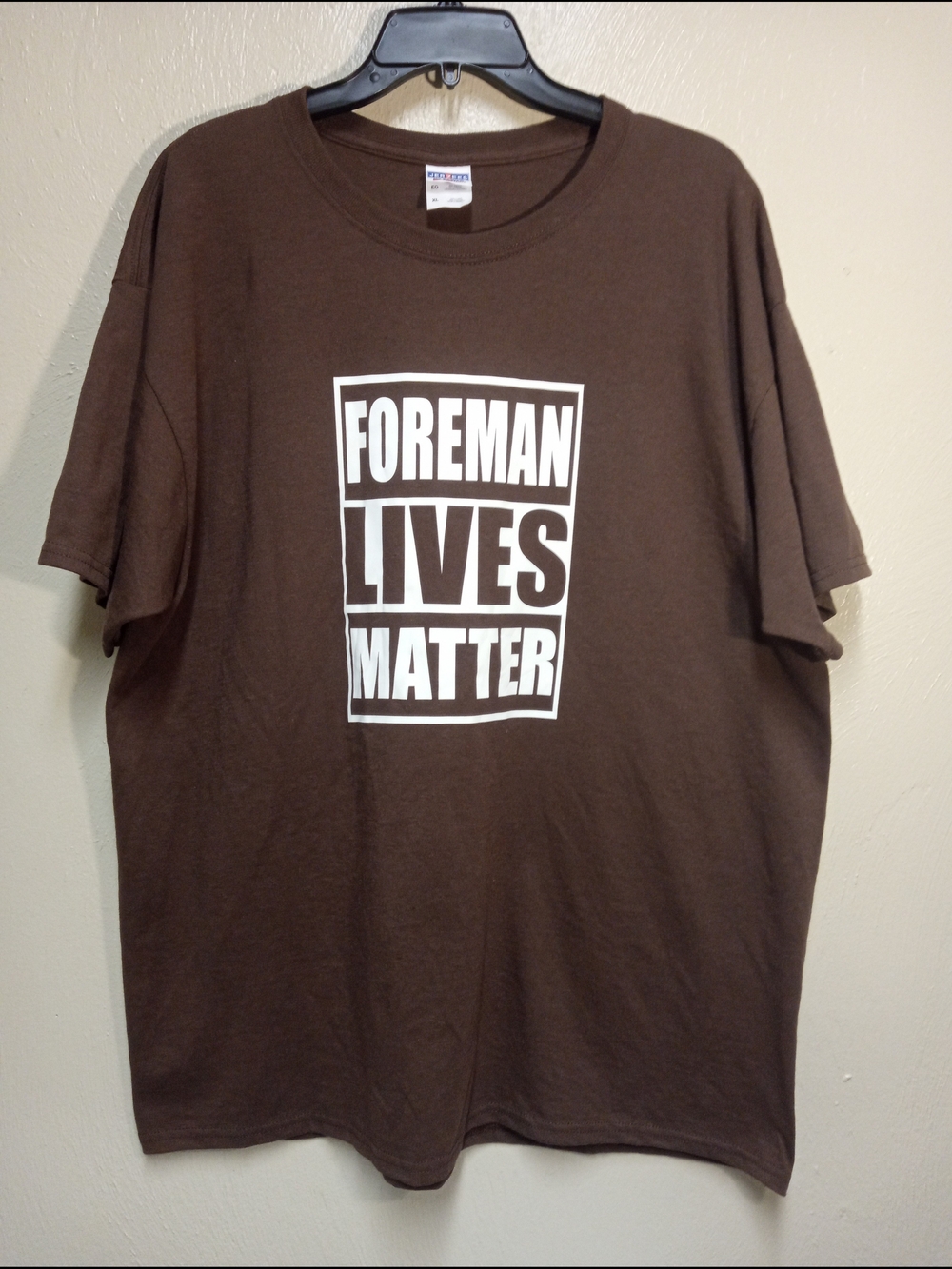 Size XL Shirt Foreman Lives Matter Graphic Tee Northface On Back Of Shirt